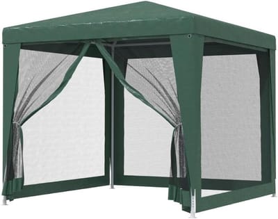 Feesttent met ijzeren frame - Partytent paviljoen - Outdoor evenementen - Waterdicht HDPE dak - 25 x 25 m - Groen