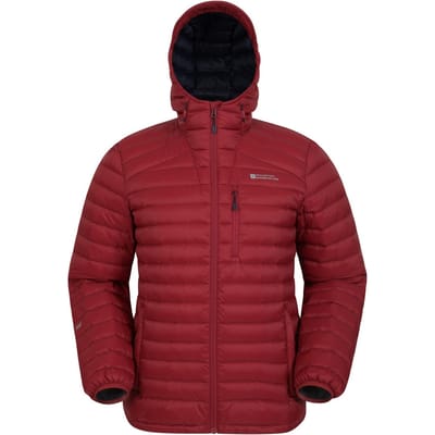 Mountain Warehouse Heren Henry II Extreme Met Dons Gevuld Jasje (Donkerrood)