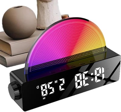 Kinderwekker met Licht - Smart Clock - Zonsopgang Simulatie - Rustgevende Geluiden - N.v.t. - Zwart
