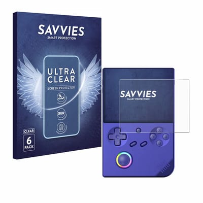 Savvies - Screenprotector voor Anbernic RG40XXV - Folie Beschermfolie transparant 6 Stuks