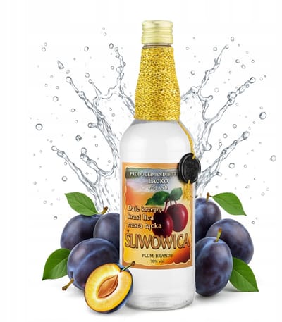 Bimberek - Decoratieve Glazen Fles - 500 ml - Lakzegel - Handgemaakt