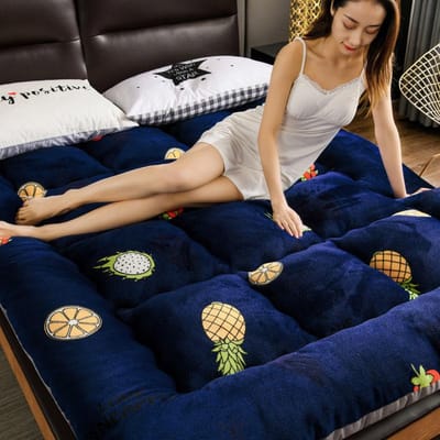 Matelas doux en velours d'agneau épais, antidérapant, pliable, pour dortoir d'étudiants, matelas de couchage 90 * 200cm