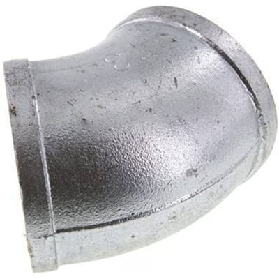 Rp 3'' Verzinkt Gietijzeren L-Fitting 45graden 25 Bar - FL2E-F-IZ-300R-45
