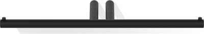 Mikado dubbele toiletrolhouder mat zwart