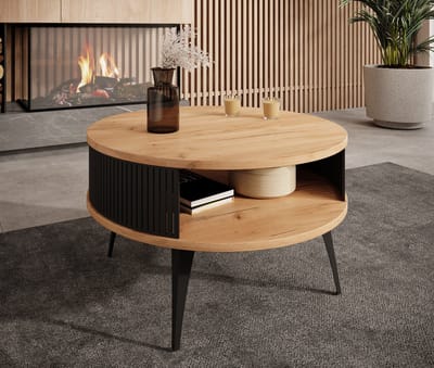 Meubella - Salontafel Roslyn - Eiken - 75 cm