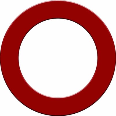 Designa Dartbord Surround Rood  Rood