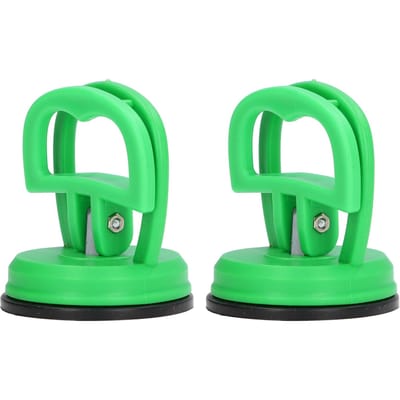 2 pièces Ventouse Extracteur Grande Traction Boucle à Une Main Ventouse Élévateur pour Carrelage Céramique Coque de Voiture vert