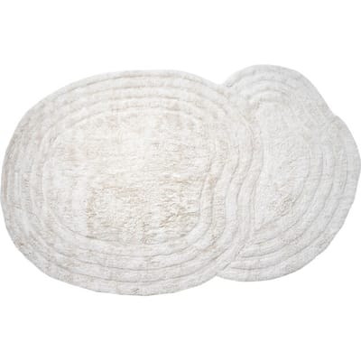 Wasbaar Vloerkleed Zayn - Natural 160 x 230 cm - Design Hoog-Laag Vloerkleed Wasbaar in Scandinavische / Japandi Stijl
