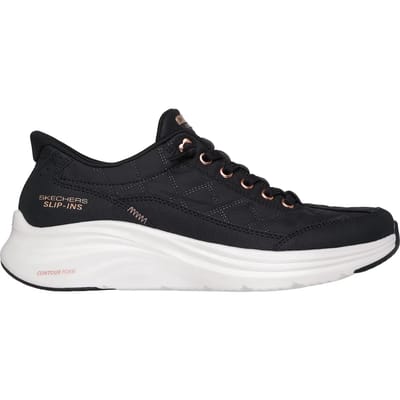 Skechers Contour Foam Golden Hour Textiel Dames Zwart/rose Gouden Sneakers