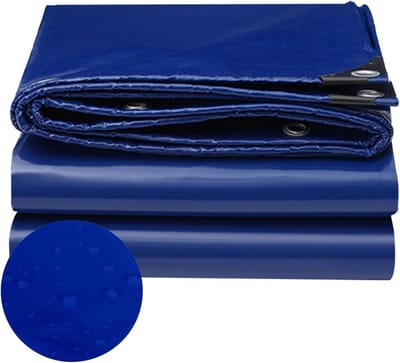 Dekzeil Afdekhoes - Beschermzeil Bouwhekzeil - Voorwerpen Beschermen - Waterdicht Scheurvast - 2.2 x 3.4 m - Blauw