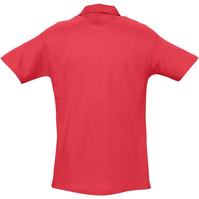 SOLS Heren Lente II Korte Mouw Zwaarlijvig Poloshirt (Rood)
