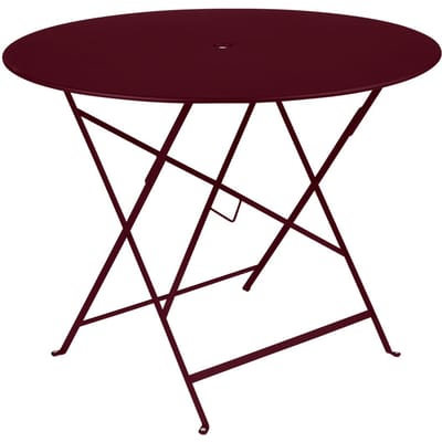 Fermob BISTRO klaptafel rond - B9 zwarte kers - Ø 96 cm