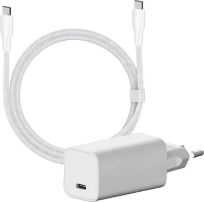Snellader met usb-c kabel 2 meter - 65 Watt - Geschikt voor Dell, HP, MacBook, Samsung, iPhone 16 etc