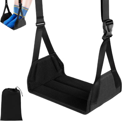Vliegtuig Voetsteun - Reis Hangmat - Comfortabel Reizen - Verstelbare Lengte - 300 gram