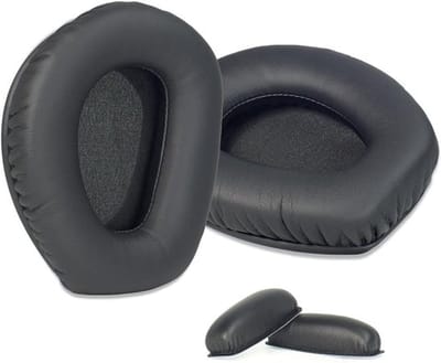 Vervangende oorkussens voor Sennheiser RS 165/175/185/195 hoofdtelefoon, premium kunstleer, zwart, comfortabele pasvorm en geluidsisolatie