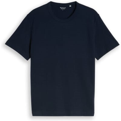 Tom Tailor - T-shirt van zware katoenen jersey - Maat XXL - sky captain blue