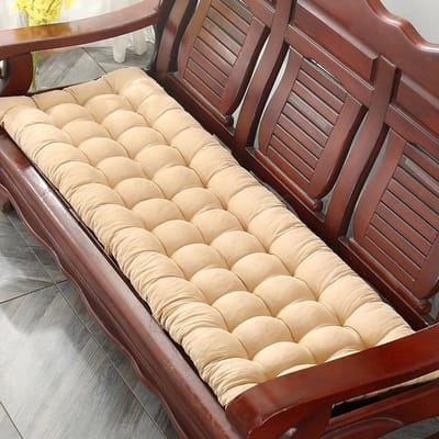 Dikke Tuinbank Kussen - Zitkussen Bank Pad - Buiten Ontspannen - Met Anti-Slip Banden - 55x150cm - Color5