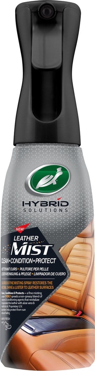 Turtle Wax Hybrid Solutions Leather Conditioner - Herstelt natuurlijke glans – Reinigt en verzorgt - Voor alle lederen oppervlakken - Vetvrije formule - pH-gebalanceerde mix van cacaoboter, olie & vitamine E - 591ml
