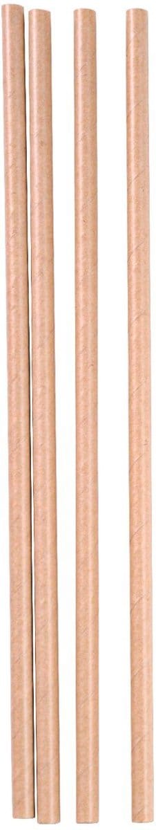 Take Dis Cocktailrietje kraft papier 24cm 250st - Doos 250 stuks