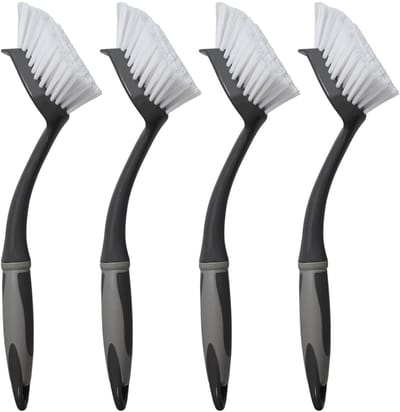 Afwasborstel grijs/zwart VonBueren | Vaatborstel/Keukenborstel/Borstels voor de keuken en voor reiniging | Afwasborstels | Borstel met ergonomisch handvat Lengte ca. 29 cm | Reinigingsborstel