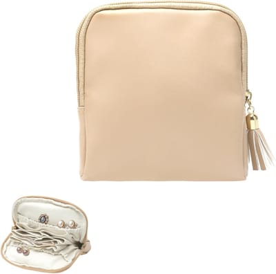 Elegante Reiskosmetiekoffer voor Sieraden, Mini Opbergdoos voor Oorbellen en Kettingen, Ideaal voor Vrouwen en Meisjes, Perfect voor Reizen en Organisatie