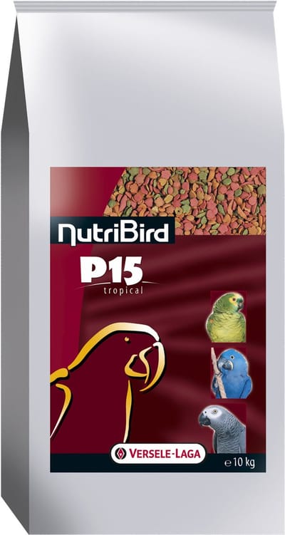 Nutribird P15 Tropical Onderhoudsvoeder Papegaaienvoer - Binnenvogelvoer - 10 kg