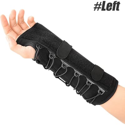 1 pièce Attelle de poignet Support Pour Ténosynovite de De Quervain Syndrome du Canal Carpien Arthrite Soulagement Sport Avant-bras Plâtre black