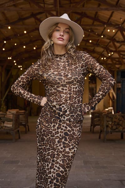 Ydence Top Shiva Tops & T-shirts Dames - Shirt - Bruin - Maat XS