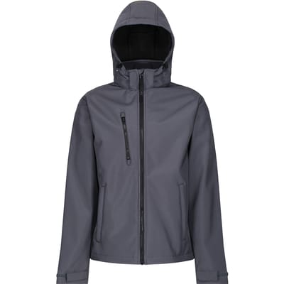 Regatta Heren Venturer 3-laags membraan Soft Shell Jas (Afdichting Grijs/Zwart)