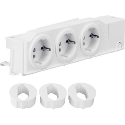 DIN-rail contactdoos zonder klapdeksel Hager TN002S Zuiver wit (RAL 9010) (l x b x h) 45 x 250 x 50 mm