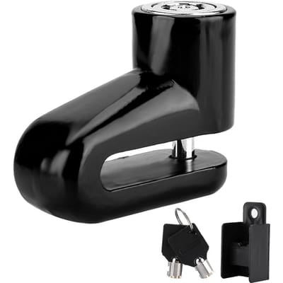 Beveiligingsscooter Motorfiets Fiets Anti-diefstal Heavy Duty Fiets Remschijf Rotor Slot Zwart zwart