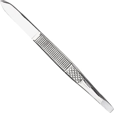 Epileerpincet - Wenkbrauw pincet - Nauwkeurig Haren Verwijderen - Rechte Bek Precisie - 8.5 cm - Zilver