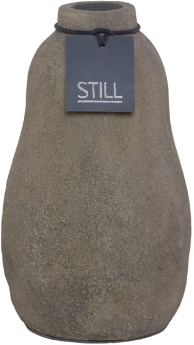 STILL - Flesvaas - Organische Vorm - Dark - Bruin - 24 x 14 cm