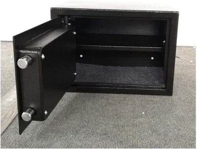Brandvrije Waterdichte Kluis - Veiligheidsbox Documenten - Waardevolle Spullen Beveiligen - Massief Stalen Constructie - 23x17x17 cm - Wit