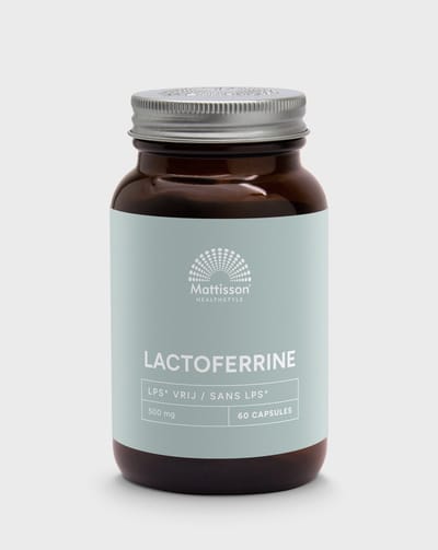 Mattisson - Lactoferrine 95% 500 mg - Lichaamseigen Ijzerbindend Eiwit - Supplement - 60 Capsules