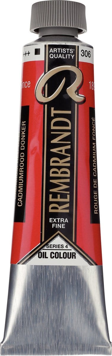 Rembrandt Olieverf Tube 40 ml Cadmiumrood Donker 306