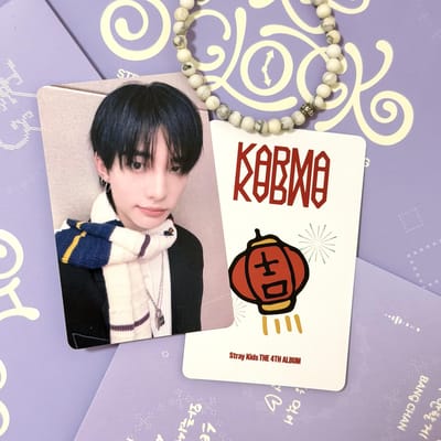 CHINA SHANGHAI POB - STRAY KIDS 4e Album KARMA(Alleen kaart) Hyunjin