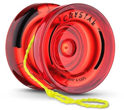 Professionele Yoyo voor Kinderen en Volwassenen - Multifunctionele Yoyo K2 Crystal met Case & Snaren