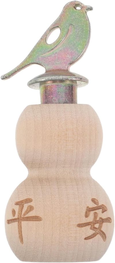 Houten Vogelfluitje - Vogelroep Imitator - Vogels Lokken - Hand-twist Bediening - 6.5 x 2.5 cm - Beige