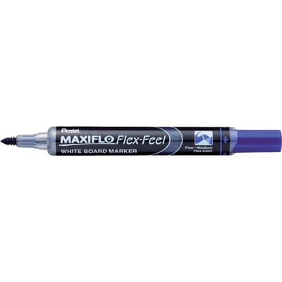 Whiteboardmarker Pentel MWL5SBF Maxiflo rond 1.5-4.5mm blauw