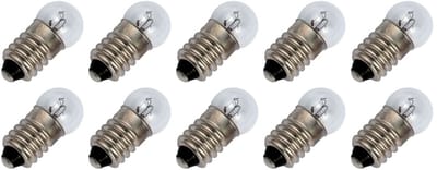 Signaallamp E10 24V 2.4W - 100 mAh - 10 stuks - G11 Gloeilamp Ø11mm - 24mm - 2500K - Dimbaar