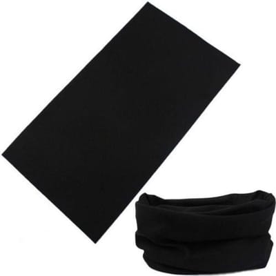 Okado Colsjaal Nekwarmer Unisex Zwart – Elastische Tube Sjaal One Size – Voor Hardlopen, Fietsen, Wandelen & Wintersport – Ook als Bandana of Haarband