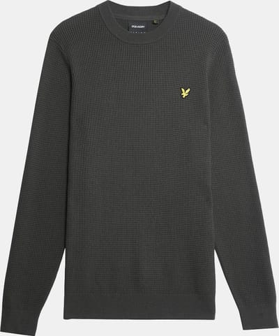 Lyle & Scott Grid Knit Crew Neck Jumper