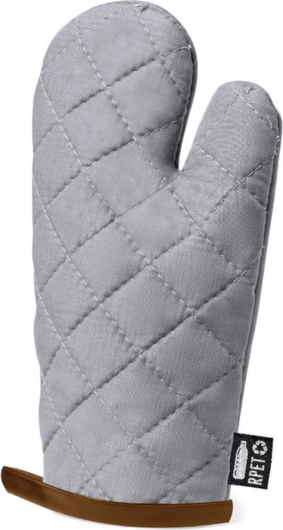 Ovenwant - Pannenlap - Ovenhandschoen - Keukentextiel - RPET - Grijs/bruin