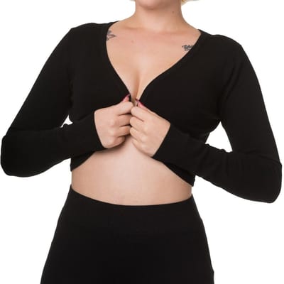 Banned - Flickers Bolero - 4XL - Zwart