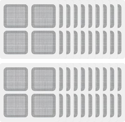 20 Zelfklevende Reparatie Patches voor Vliegenramen - Waterdichte Hersteloplossing voor Ramen en Deuren, Ideaal voor Balkon en Huisgebruik