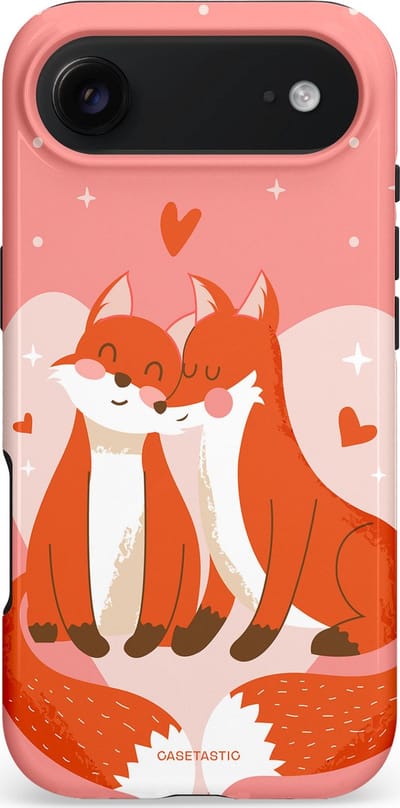 Casetastic hoesje geschikt voor Apple iPhone Air - MagSafe - Dubbellaagse bescherming - Vossenzoen - Fashion Case - Koraal Oranje Zand
