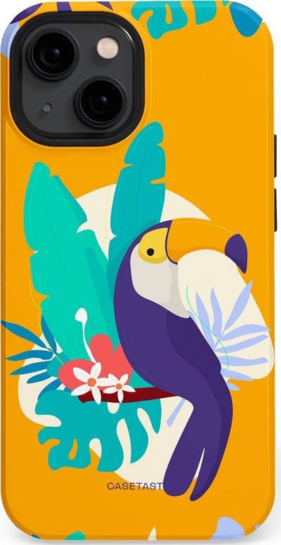 Casetastic Hoesje Geschikt voor Apple iPhone 13 Mini Magsafe - Stijlvolle Beschermende Duo-layer Case - Toeceaan