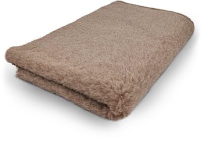 Topmast Vetbed - Hondendeken - Benchmat -puppykleed - Lichtbruin Anti-Slip - 150x100 cm machinewasbaar