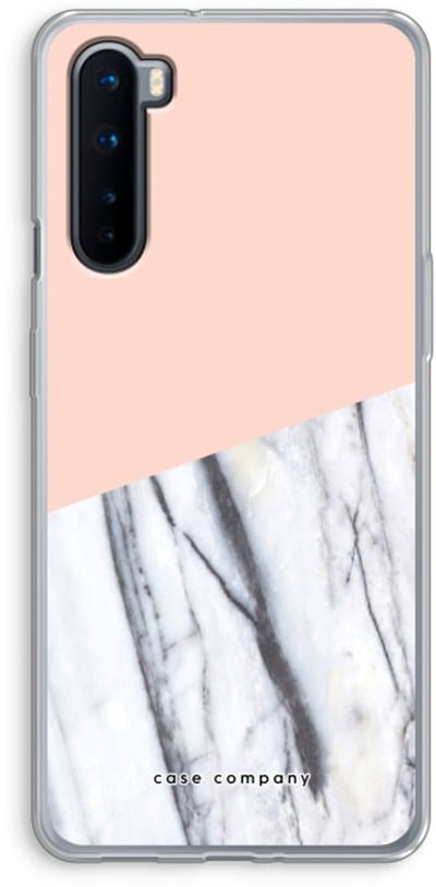 Case Company® - Hoesje geschikt voor OnePlus Nord hoesje - A touch of peach - Soft Cover Telefoonhoesje - Bescherming aan alle Kanten en Schermrand